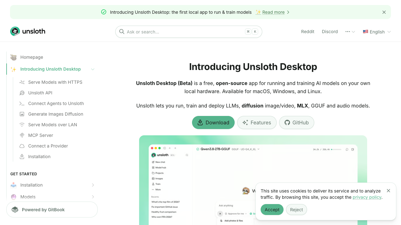 Unsloth(含 Unsloth Desktop)